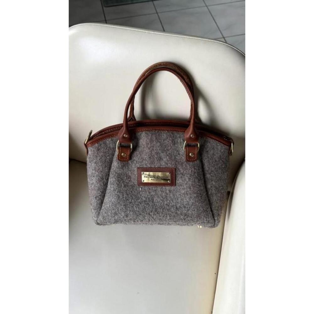 Sword & Plough Wool and Leather Tote Bag – Made in USA
